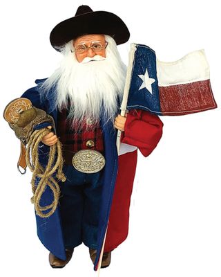 Santa's Workshop 15" Texas Cowboy Santa Claus
