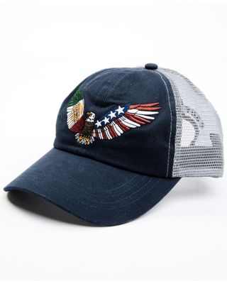 Cody James Men's Mexico & American Eagle Embroidered Mesh-Back Ball Cap - Navy