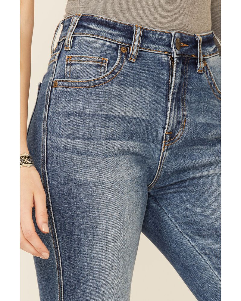 Rock & Roll Denim Women's Medium Wash Stretch High Rise Bootcut Jeans