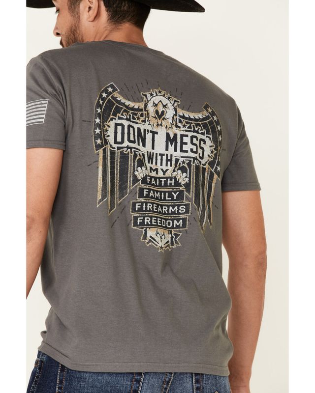 Cowboy Hardware Men's Mess With The Bull Graphic Short Sleeve T