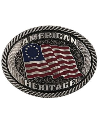 Montana Silversmiths Men's American Heritage Belt Buckle