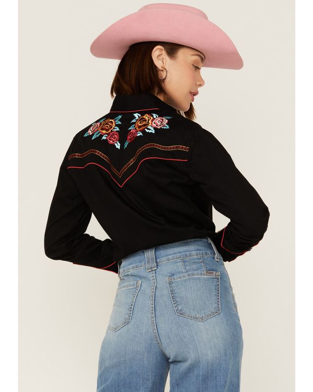 Rockmount Ranchwear Women's Cascading Embroidered Floral Print