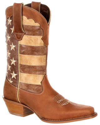 Durango Women's Distressed Flag Western Boots