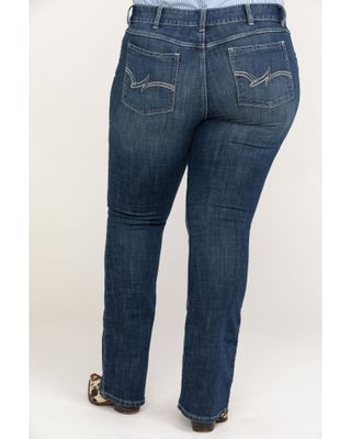 Wrangler Women's Dark Wash Bootcut Jeans - Plus