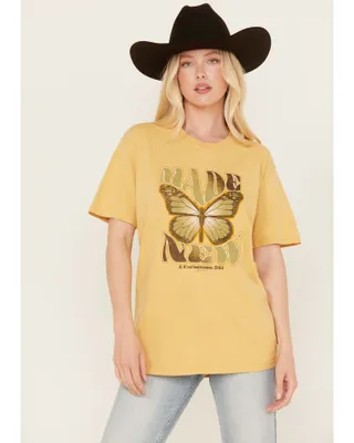 Kerusso Women's Made New Butterfly Graphic Tee