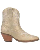 Dingo Women's Primrose Embroidered Floral Western Booties