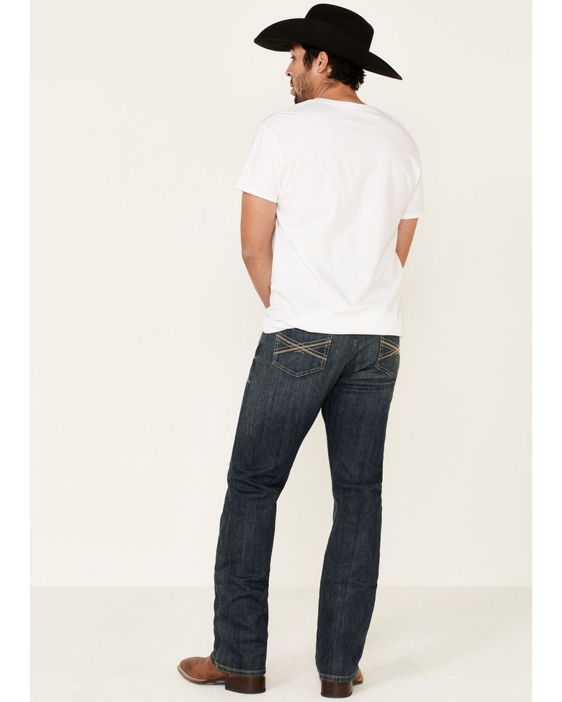 Wrangler 20X Men's Bonnet Stretch Low-Rise Slim Fit Straight Jeans - Long