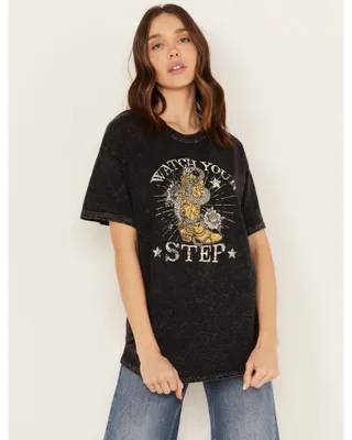 Youth Revolt Women's Watch Your Step Short Sleeve Graphic Tee