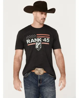 RANK 45® Men's Flag Logo Short Sleeve Graphic T-Shirt