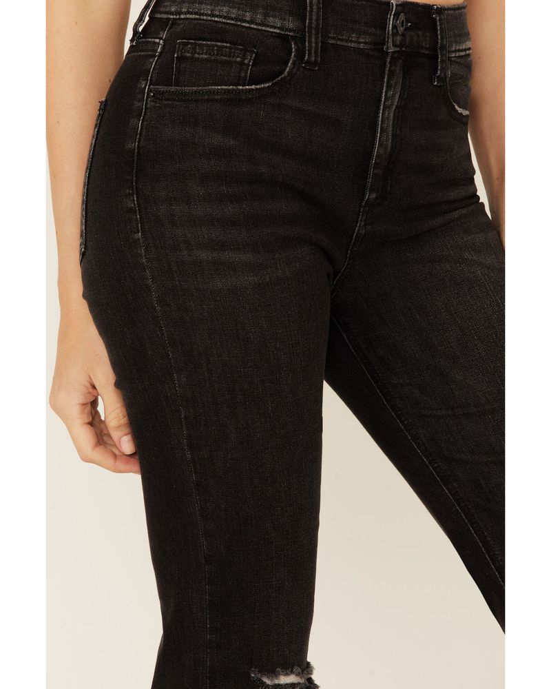 Sneak Peek Women's Distressed Knee Bootcut Jeans