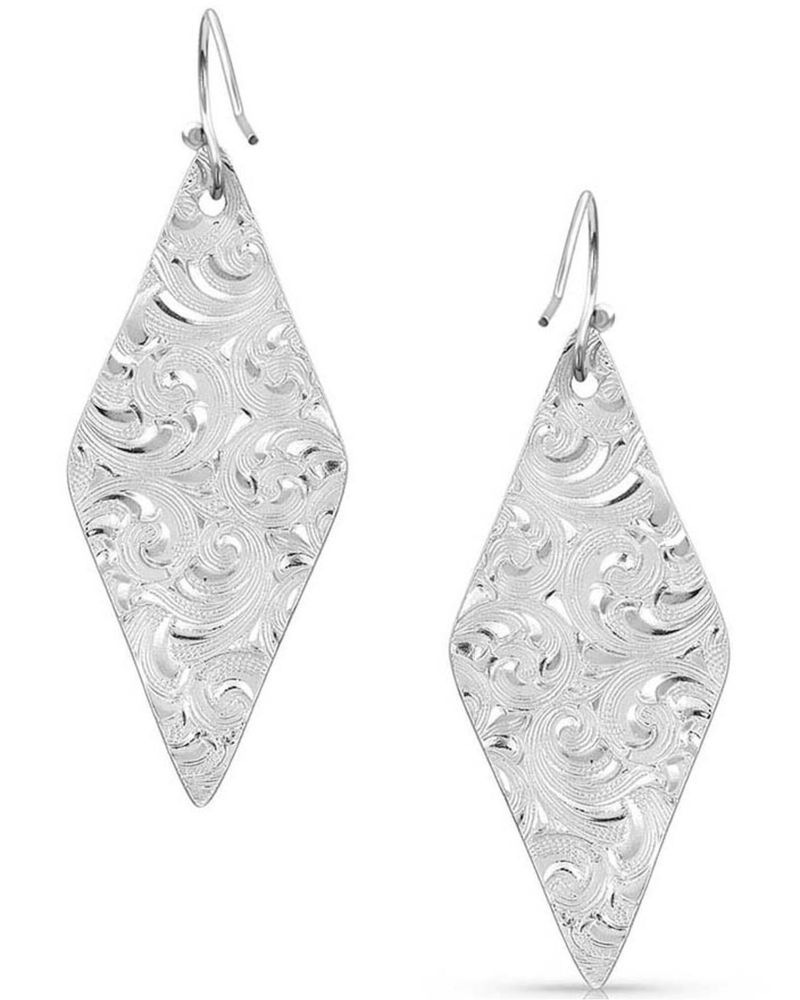 Montana Silversmiths Women's Two Tone Diamond Cactus Earrings