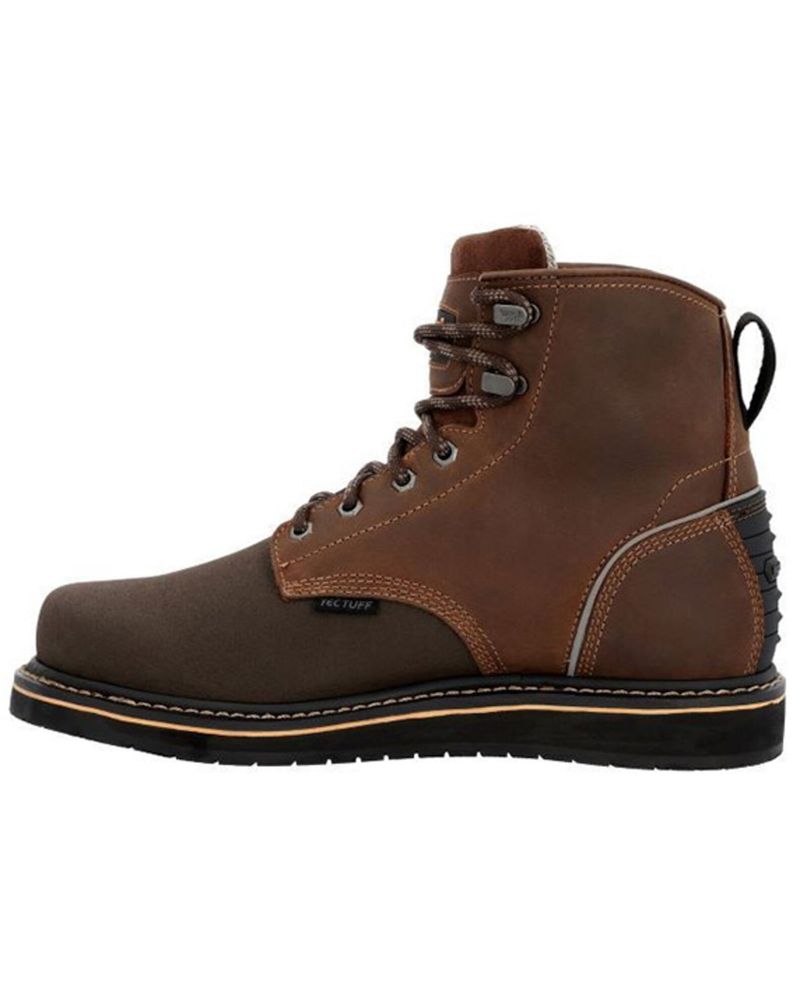 Georgia Boot Men's AMP LT Wedge 6" Lace-Up Work Boots - Composite Toe