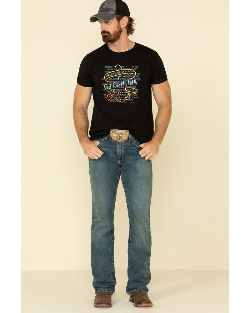 Cody James Men's Black Cantina Graphic Short Sleeve T-Shirt