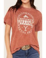 Changes Women's Mineral Wash For The Brand Yellowstone Short Sleeve Graphic Tee