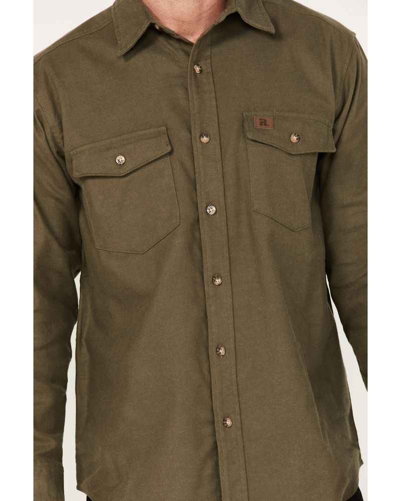 Wrangler® RIGGS Workwear® Long Sleeve Button Down Solid Twill Work