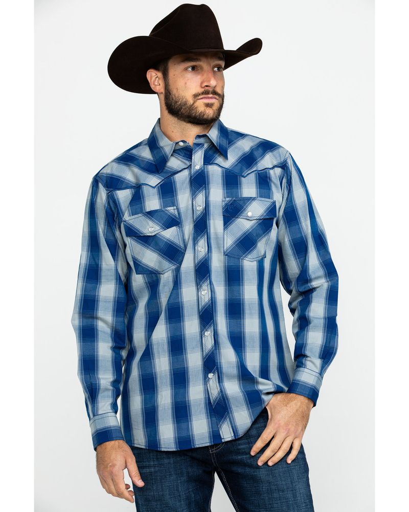 Lucky Brand Men's Plaid Western Long Sleeve Shirt In Multi Plaid