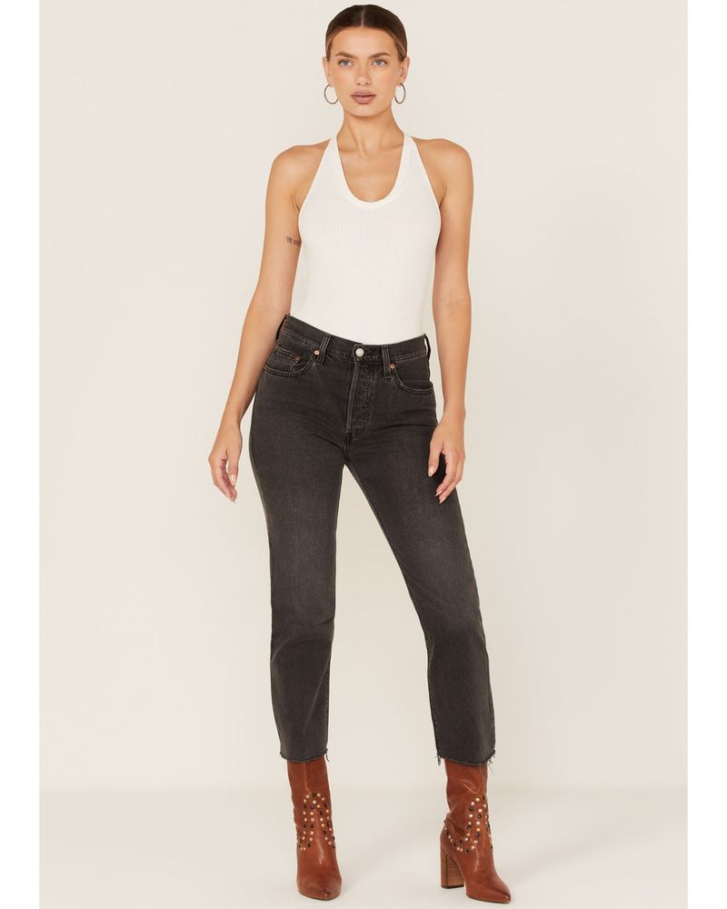 Levi's Women's 501 High-Rise Straight Cropped Jeans