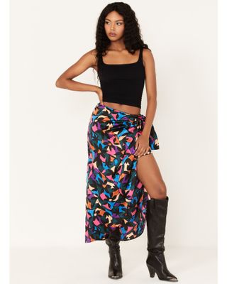 Show Me Your Mumu Women's Wrap Up Mosaic Print Skirt