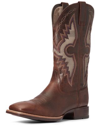 Ariat Men's Solado VentTEK Western Performance Boots - Broad Square Toe