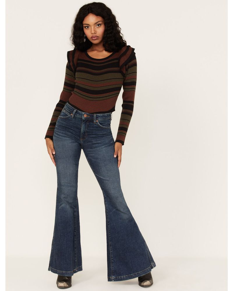 Wrangler Retro Women's Medium Wash High Rise Jana Flare Jeans | Pueblo Mall