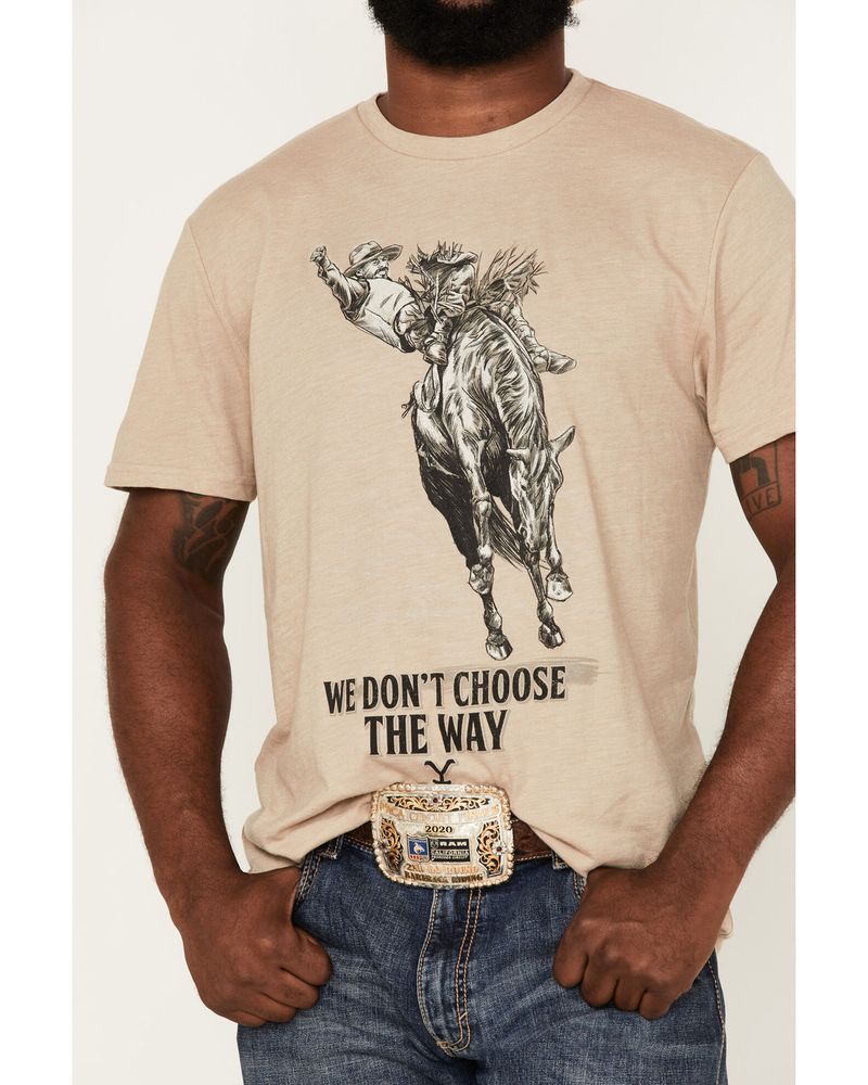 Wrangler Men's Yellowstone Choose The Way Graphic Short Sleeve T-Shirt