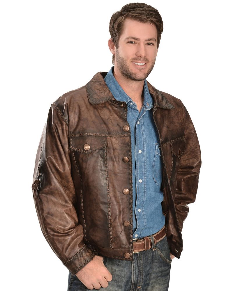 Kobler Leather Men's Rusty Leather Jacket
