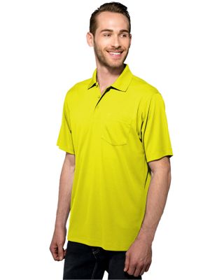 Tri-Mountain Men's Lime Green 2X Vital Pocket Polo Shirt - Big