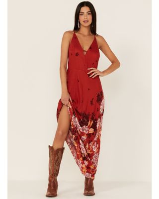 Free People Women's Get To You Floral Print Maxi Dress