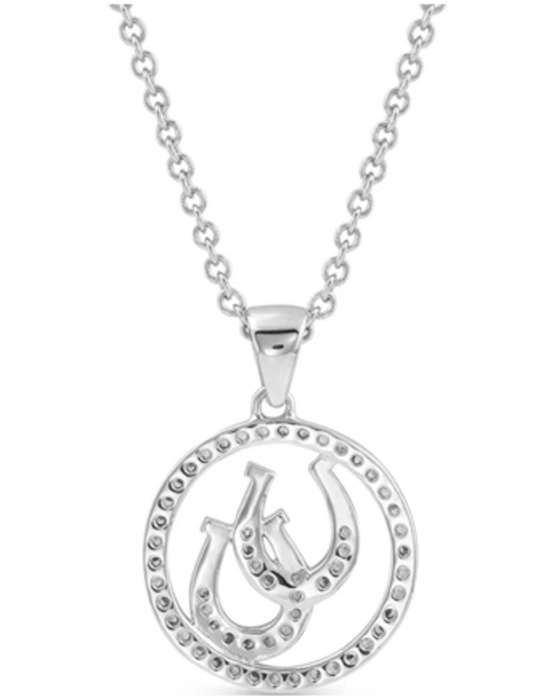 Montana Silversmiths Women's Lucky Horseshoe Pendant Necklace