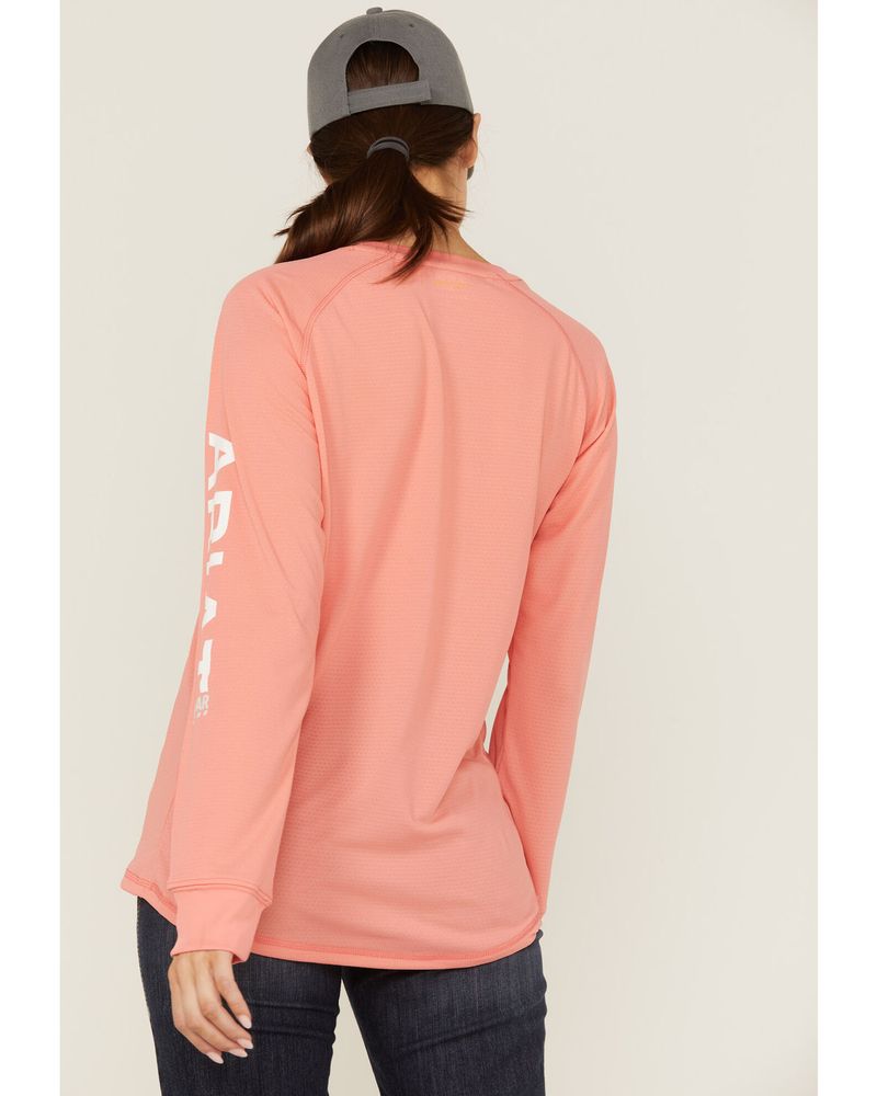 Ariat Women's Summer Melon Rebar Heat Fighter Logo Long Sleeve Work T-Shirt