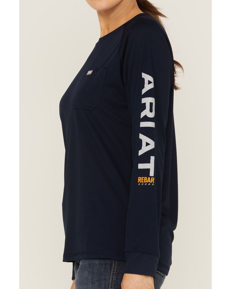 Ariat Women's Eclipse Rebar Heat Fighter Logo Long Sleeve Work T-Shirt