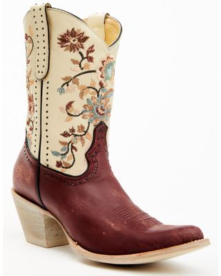 Yippee Ki Yay by Old Gringo Women's Bruni Floral Embroidered Studded Western Boots - Medium Toe
