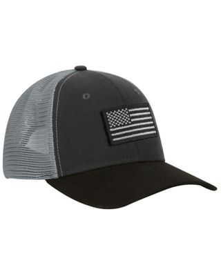 Dri-Duck Men's Hudson Americana Flag Patch Trucker Cap