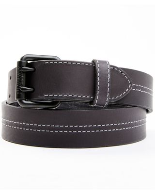 Hawx Men's Leather Double Prong Belt