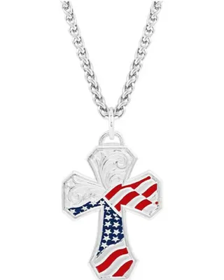 Don't Tread on Me Dog Tag Necklace by Montana Silversmiths - NC5492MA