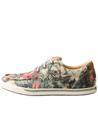 Twisted X Women's Floral Print Casual Shoes - Moc Toe