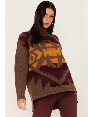 Pendleton Women's Mixed Print Western Sweater