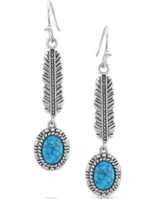 Montana Silversmiths Women's From The Ground Up Turquoise Earrings