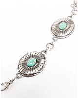 Shyanne Women's Turquoise Concho Link Belt