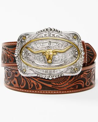 Cody James Men's Two-Tone Mexican Eagle Buckle Belt