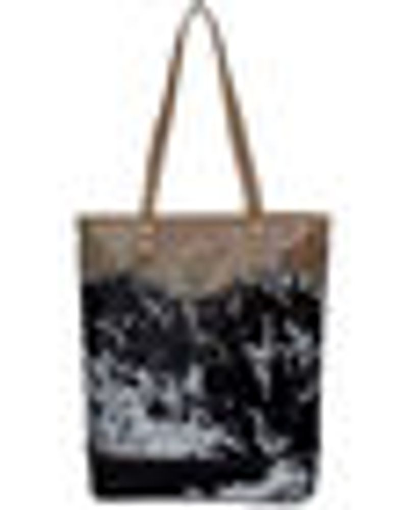 Myra Bag Women's Sooty Specks Canvas & Hair-On Tote Bag
