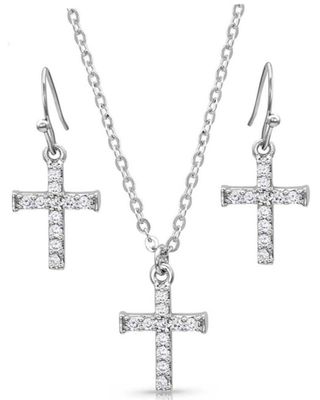 Montana Silversmiths Women's Unwavering Cross Jewelry Set
