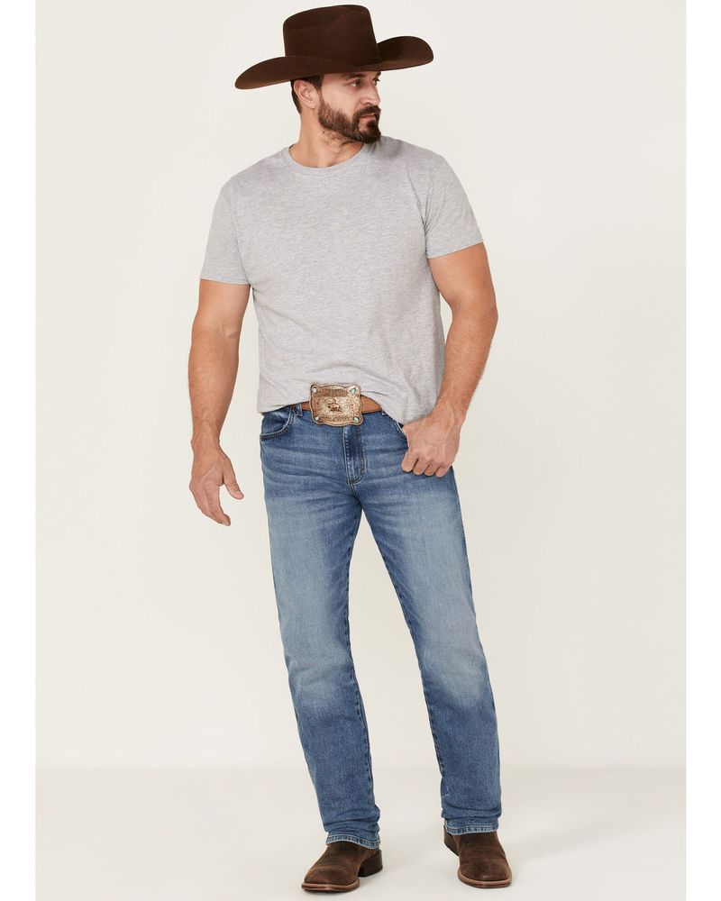 Wrangler Retro Men's Payson Light Wash Stretch Slim Straight Jeans |  Alexandria Mall