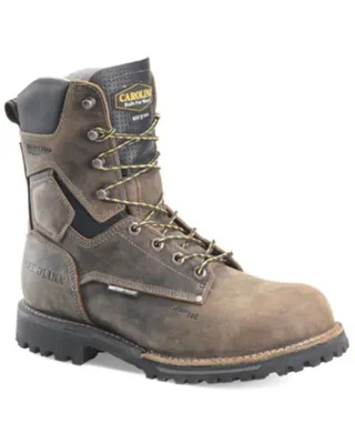 Carolina Men's Pitstop Waterproof 8" Work Boots - Carbon Toe