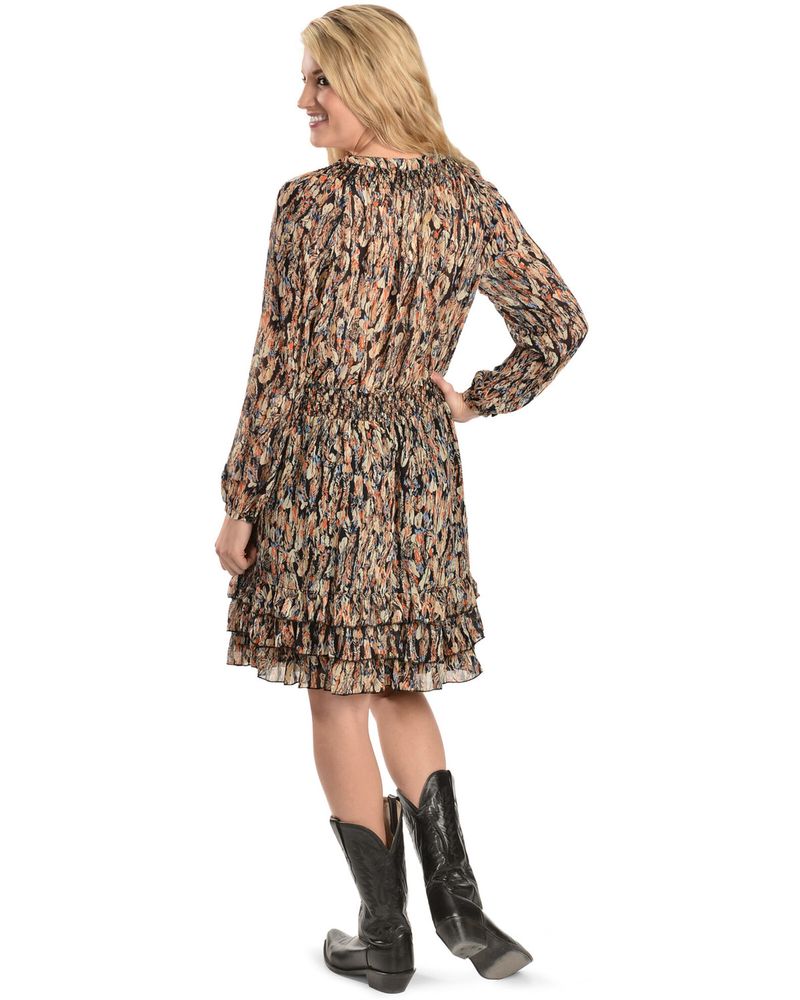 Scully Feather Print Dress