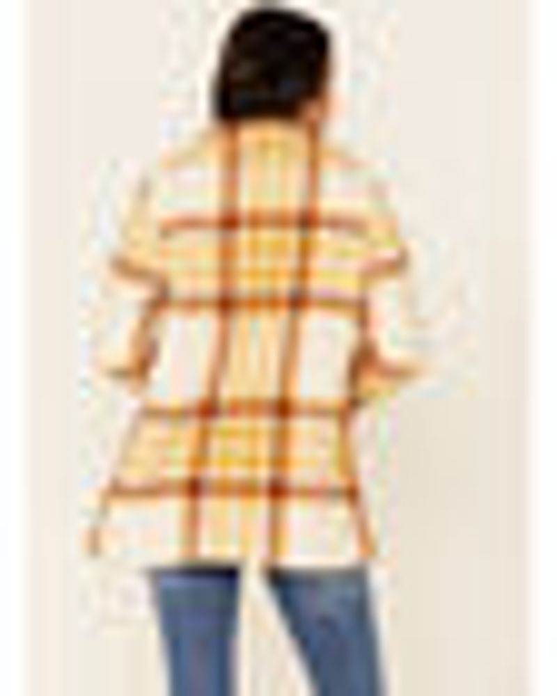 Idyllwind Women's Stay Cozy Plaid Button-Front Fleece Jacket