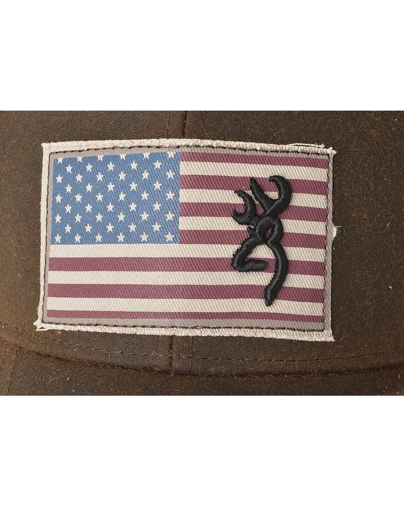 Browning American Flag Buckmark Logo Cap