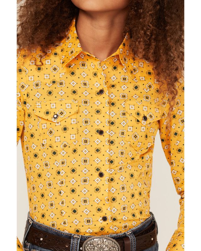 Cruel Girl Yellow Lace Western Snap Blouse for Women – Pard's Western Shop  Inc.