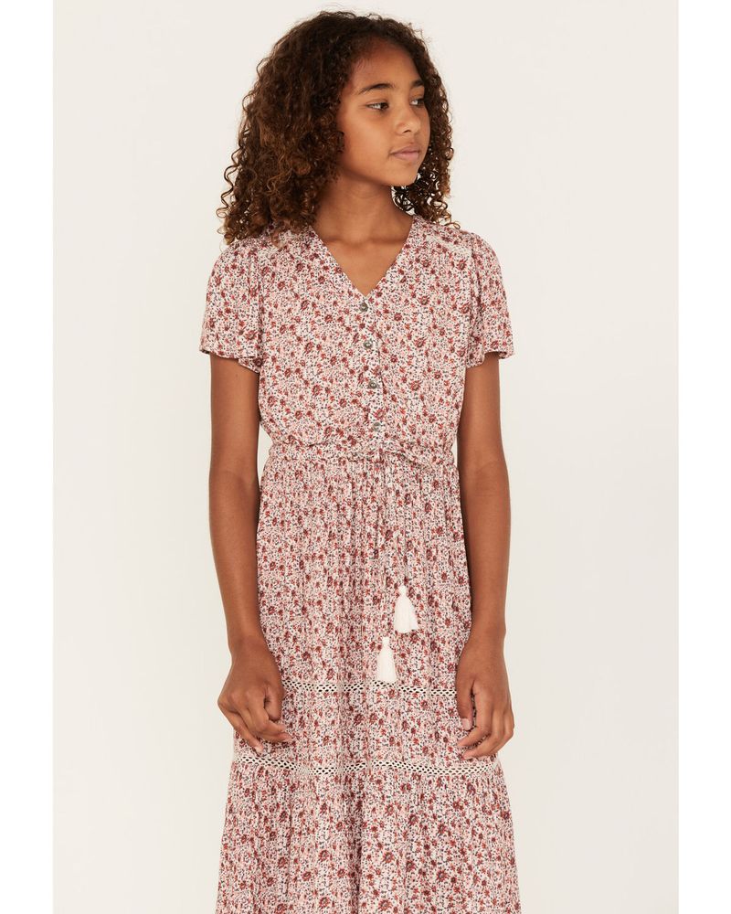 Cotton u0026 Rye Girls' Ditsy Floral Print Maxi Dress | Pueblo Mall
