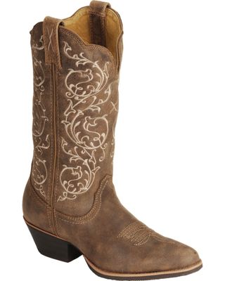 Twisted X Women's Fancy Stitched Western Performance Boots - Medium Toe